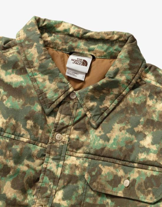  노스페이스 패딩 M66 카모 스터프드 셔츠 재킷 그린 - NORTH FACE