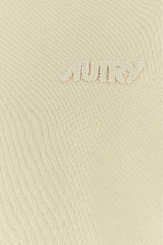 오트리 후드 티셔츠 크림 코튼 메인 스웨트셔츠 - AUTRY