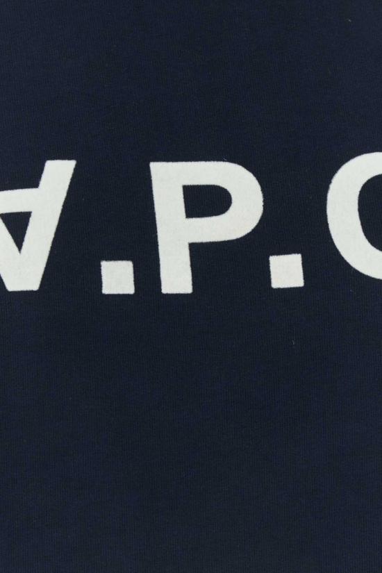  아페쎄 스웨터 A.P.C. 코튼 스웨트셔츠 다크 네이비/에크루 - A.P.C.