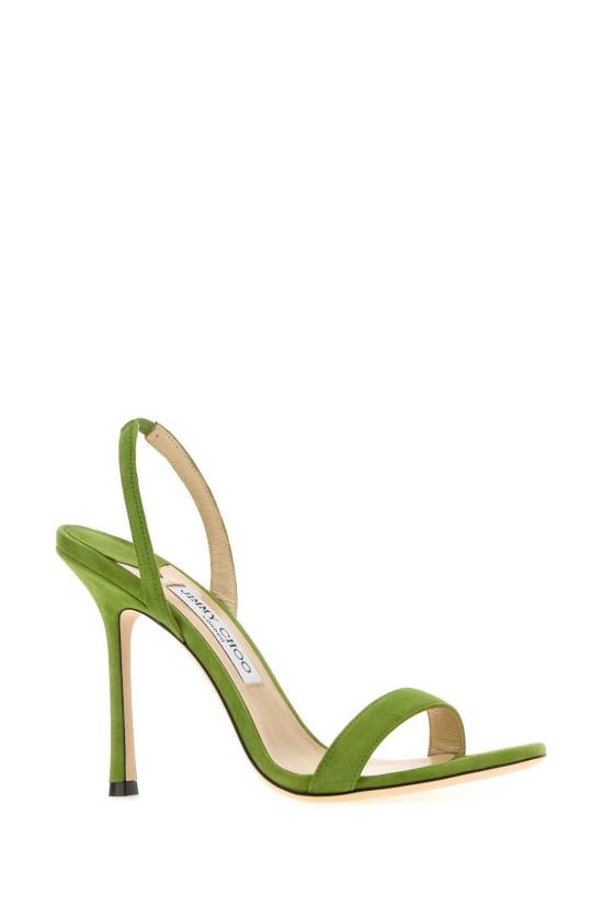  지미추 샌들 피스타치오 그린 스웨이드 젠 - JIMMY CHOO