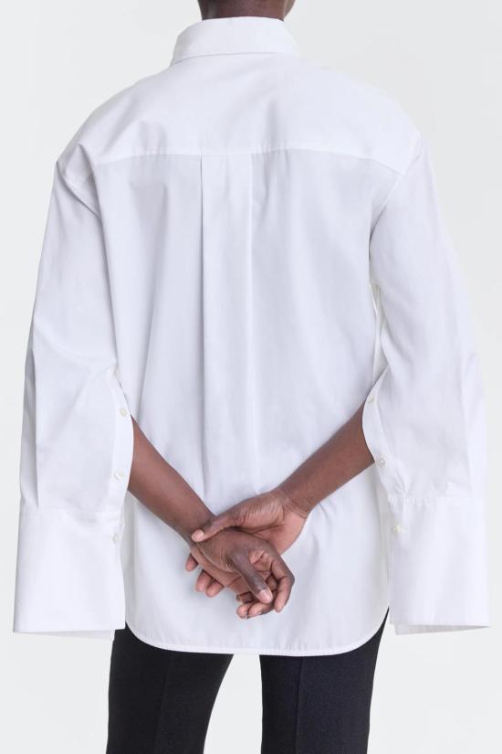  FFORME 셔츠 Fforme Erin Slashed Boyfriend Shirt White - OTHER BRANDS