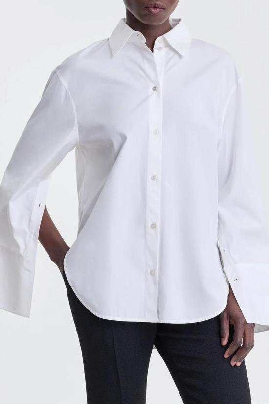  FFORME 셔츠 Fforme Erin Slashed Boyfriend Shirt White - OTHER BRANDS