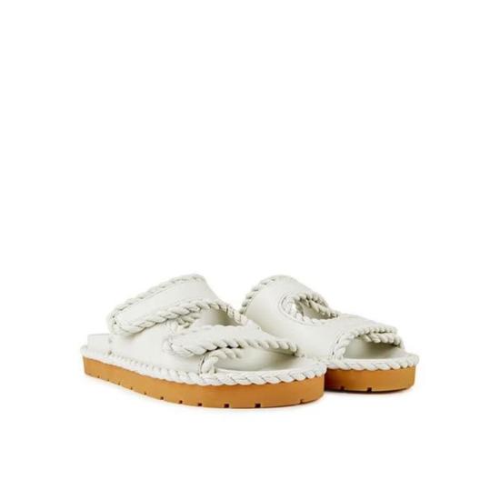  보테가베네타 샌들 보테가 베네타 양가죽 플랫  화이트 - BOTTEGA VENETA