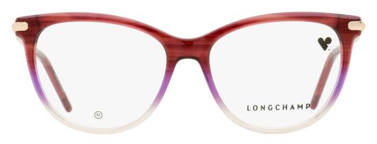  롱샴 안경 소프트 오벌 LO2727 603 53mm 플라스틱(아세테이트) 테 버건디 핑크 - LONGCHAMP