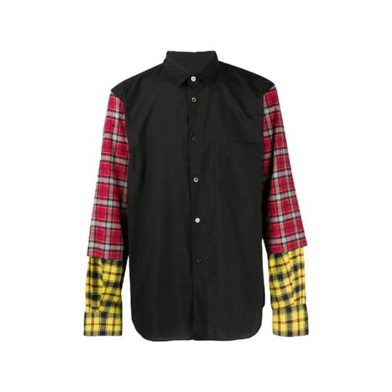  꼼데가르송 셔츠 Comme Des Garçons 블랙 코튼 패턴