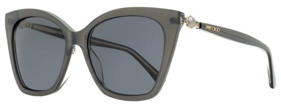  지미추 선글라스 루아 G 캣아이 56mm 선글라스 펄 그레이 - JIMMY CHOO
