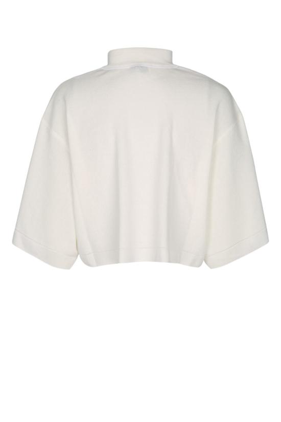  알라이아 민소매 티셔츠 크롭탑 SS 탑 블랑 - ALAIA