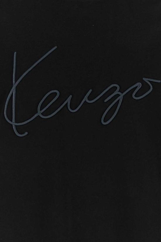  겐조 긴팔 티셔츠 코튼 티셔츠 블랙 - KENZO