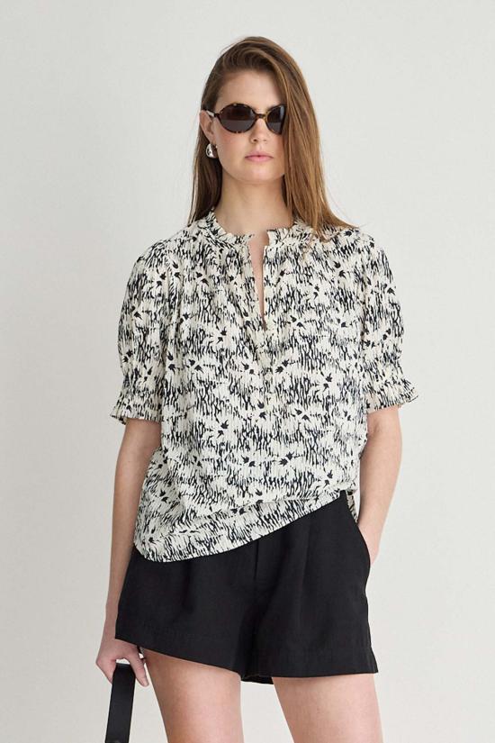  어피스 어파트 블라우스 Apiece Apart Textured Los Altos Top Tropical Midnight
