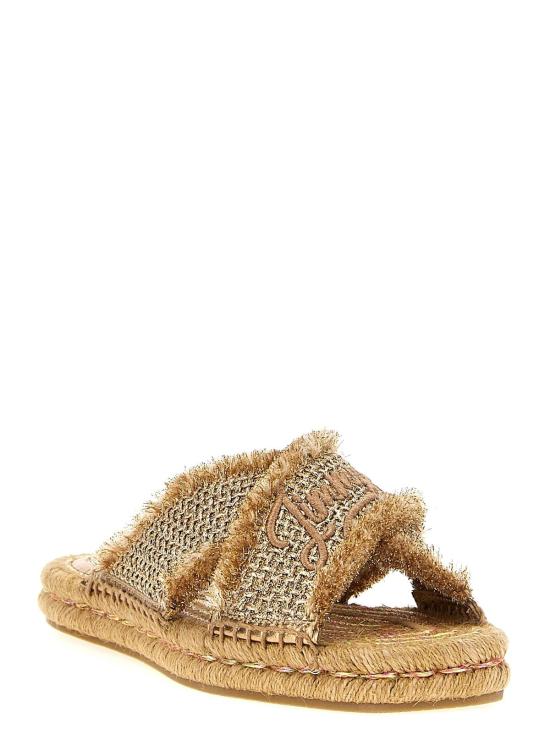 지미추 뮬/슬리퍼 아시엘 슬라이드 골드 - JIMMY CHOO