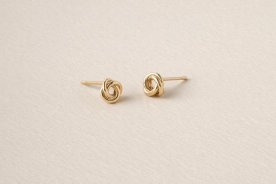  쉬나 마샬 주얼리 이어링 시나 마샬 주얼리 쁘띠 노트 골드 필드 스터드 귀걸이 - SHEENA MARSHALL JEWELRY