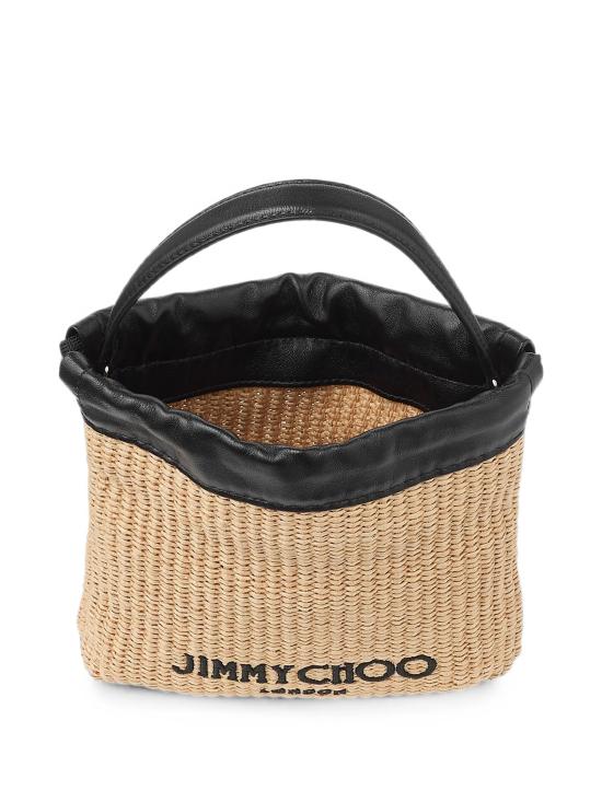 26FW 지미추 토트백 DRAWSTRINGPOUCHTHQ NATURALBLACK Beige - JIMMY CHOO