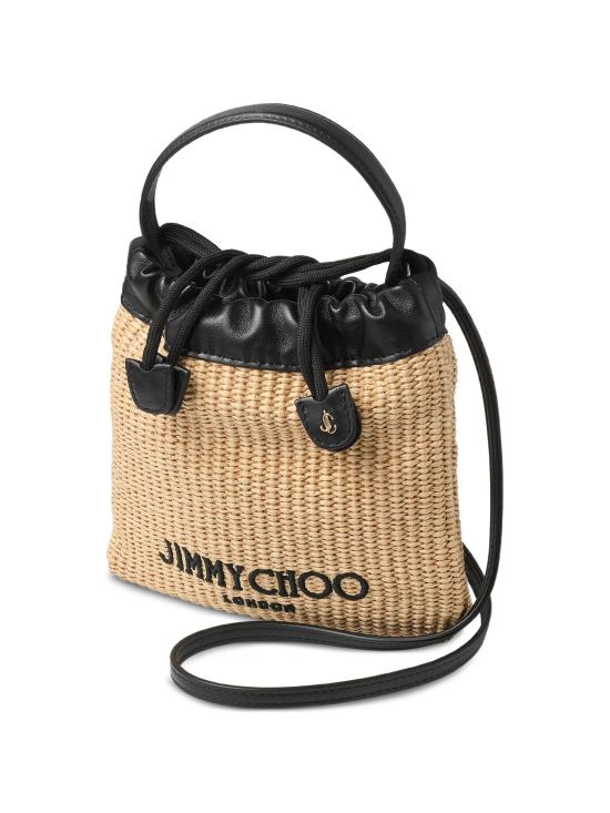 26FW 지미추 토트백 DRAWSTRINGPOUCHTHQ NATURALBLACK Beige - JIMMY CHOO
