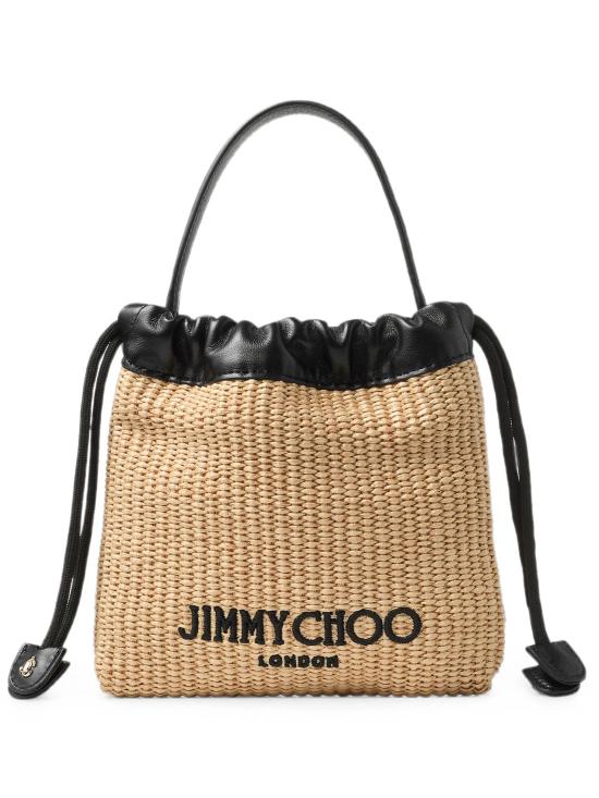26FW 지미추 토트백 DRAWSTRINGPOUCHTHQ NATURALBLACK Beige