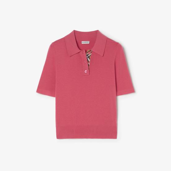 26FW 버버리 폴로 티셔츠 8127146 C5332 Rosa