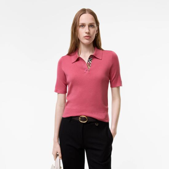 26FW 버버리 폴로 티셔츠 8127146 C5332 Rosa - BURBERRY