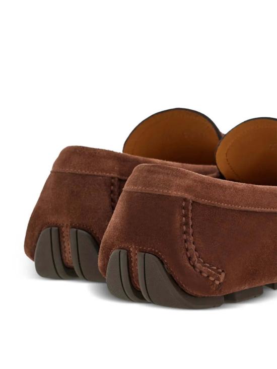  살바토레 페라가모 로퍼 페라가모 간치니 스웨이드  브라운 - SALVATORE FERRAGAMO