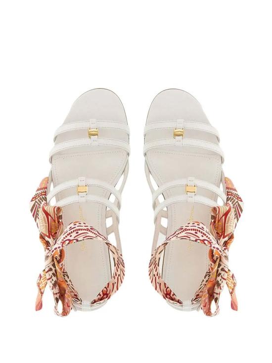  살바토레 페라가모 샌들 페라가모 바라 레이스업  화이트 - SALVATORE FERRAGAMO