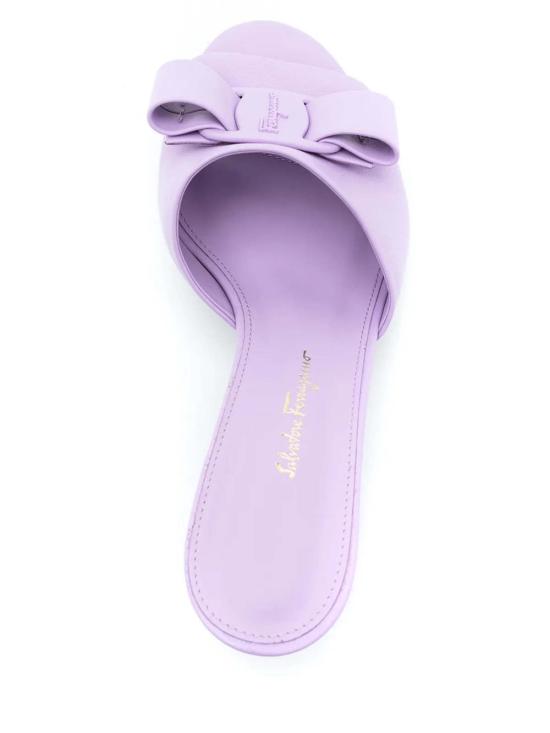  살바토레 페라가모 샌들 페라가모 비바 보우 55mm 가죽  퍼플 - SALVATORE FERRAGAMO