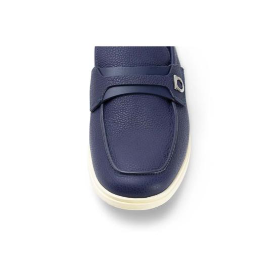  살바토레 페라가모 로퍼 페라가모 간치니 플라크 가죽  블루 - SALVATORE FERRAGAMO
