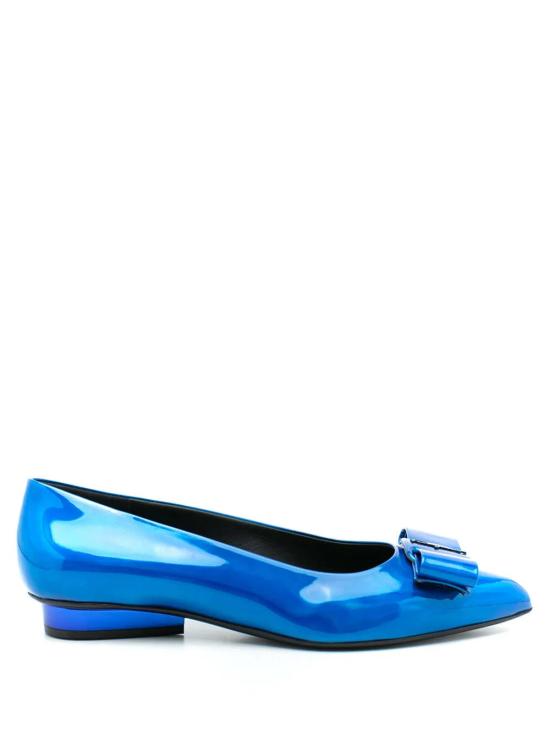  살바토레 페라가모 플랫 슈즈 페라가모 비바 발레 플랫 블루 - SALVATORE FERRAGAMO