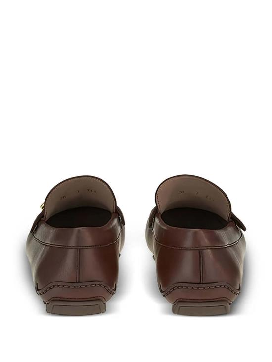  살바토레 페라가모 로퍼 페라가모 간치니 버클 가죽  브라운 - SALVATORE FERRAGAMO