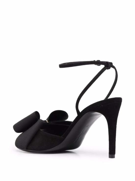  살바토레 페라가모 샌들 페라가모 95mm 바라 보우 디테일  블랙 - SALVATORE FERRAGAMO