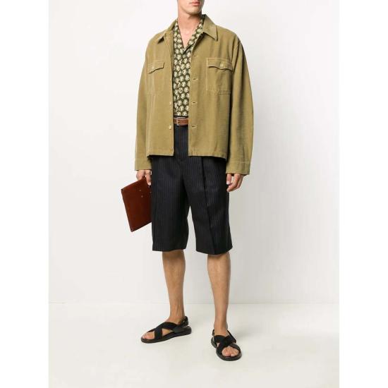  살바토레 페라가모 숏팬츠 페라가모 스트라이프 테일러드 쇼츠 블루 - SALVATORE FERRAGAMO