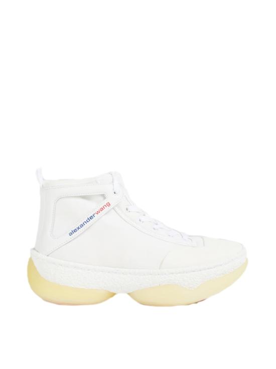  알렉산더 왕 스니커즈 A1 로고 미드탑  화이트 - ALEXANDER WANG