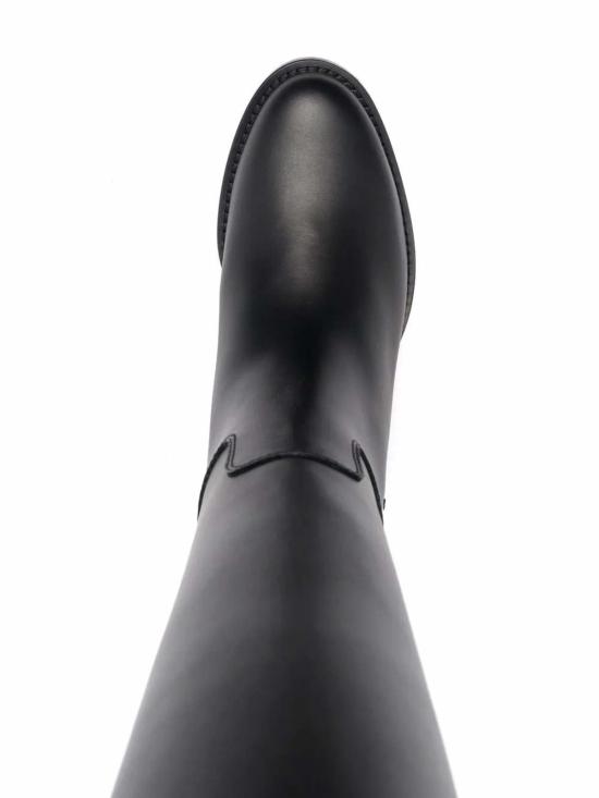  살바토레 페라가모 부츠 페라가모 바라 체인 니하이  블랙 - SALVATORE FERRAGAMO