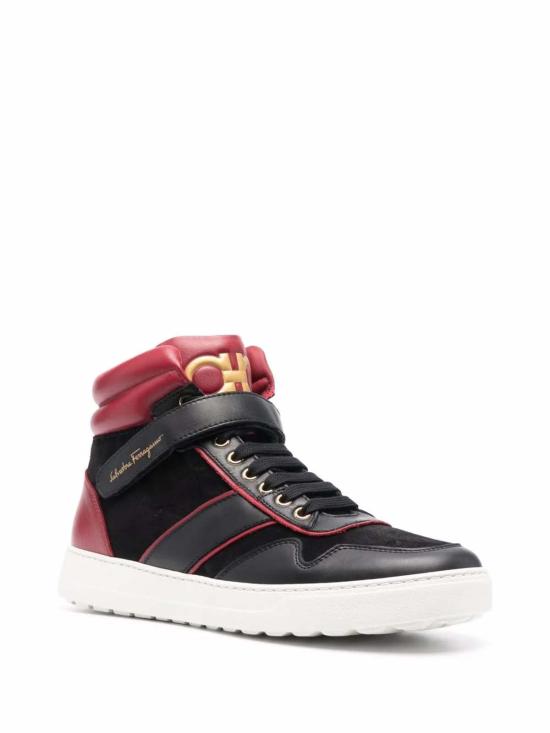  살바토레 페라가모 스니커즈 페라가모 간치니 하이탑  레드 - SALVATORE FERRAGAMO