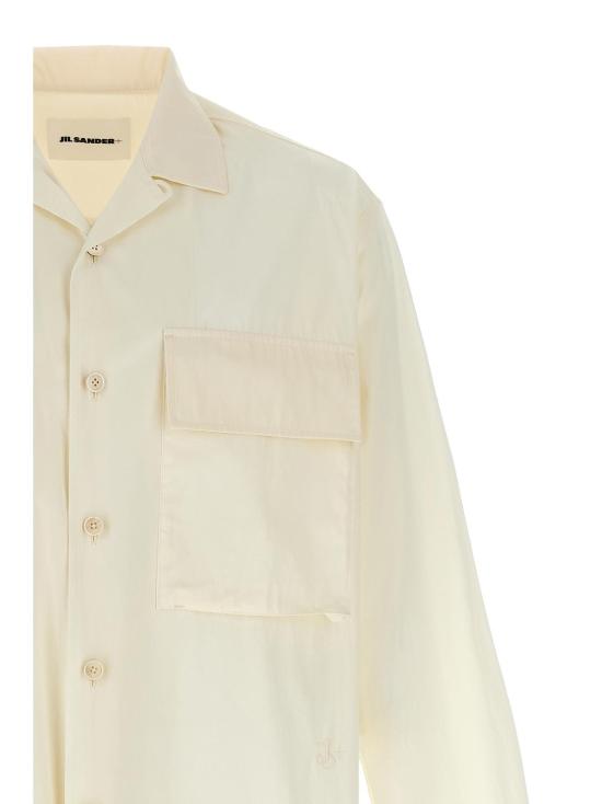  질샌더 블라우스 질 샌더 코튼 포플린 셔츠 화이트 - JIL SANDER