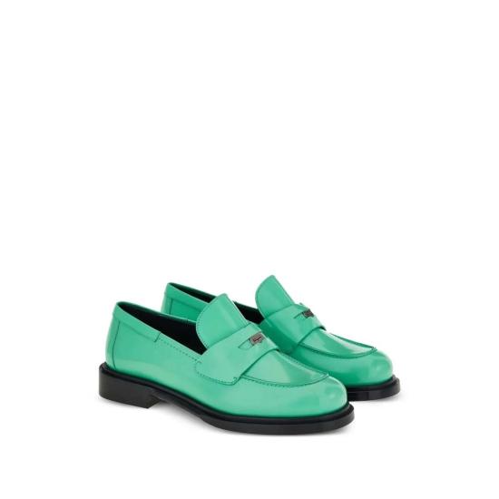  살바토레 페라가모 로퍼 페라가모 페니 스트랩 가죽  그린 - SALVATORE FERRAGAMO