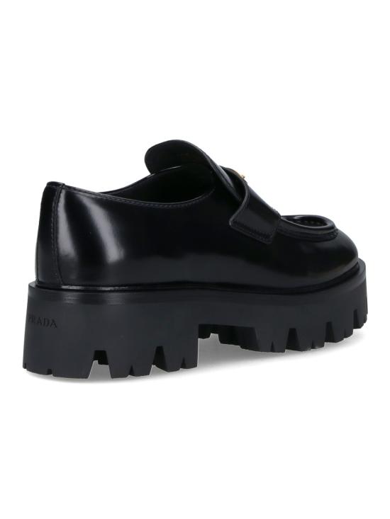 26SS 프라다 브러시드 레더  청키 로퍼 1D185O 050 055 F0002 Black - PRADA