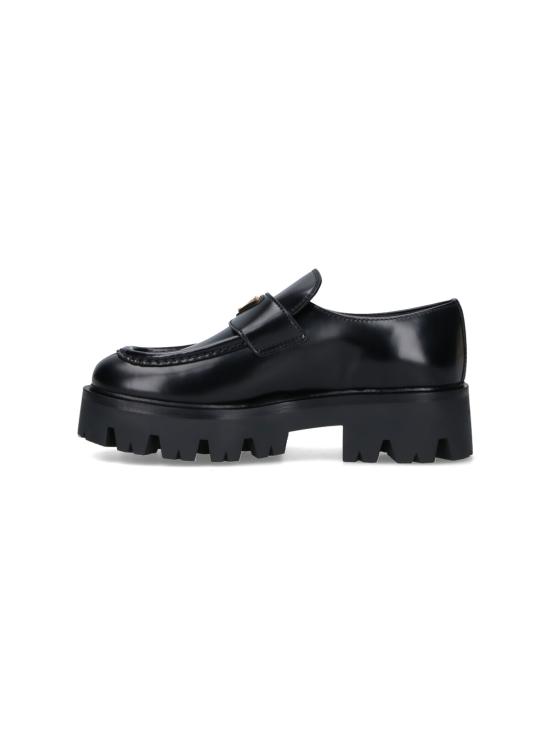 26SS 프라다 브러시드 레더  청키 로퍼 1D185O 050 055 F0002 Black - PRADA