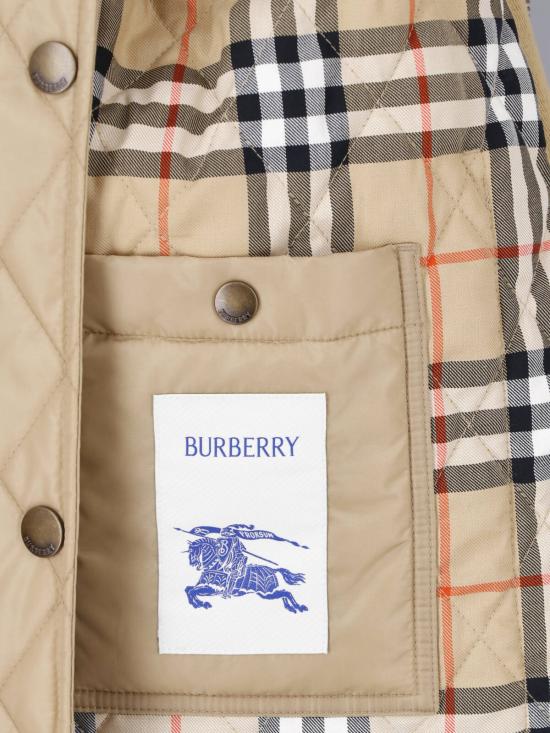 26FW 버버리 퀄티드 나일론 반 자켓 8107464 C1544 Cream - BURBERRY