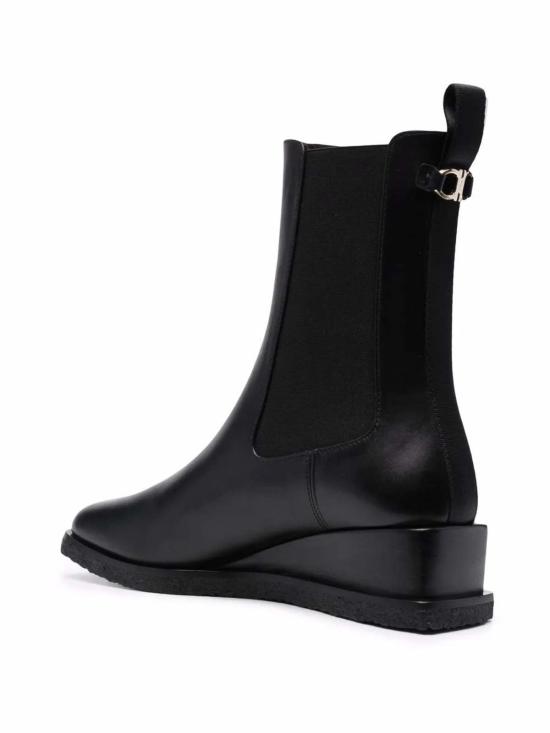  살바토레 페라가모 부츠 페라가모 웨지솔 앵클 블랙 - SALVATORE FERRAGAMO