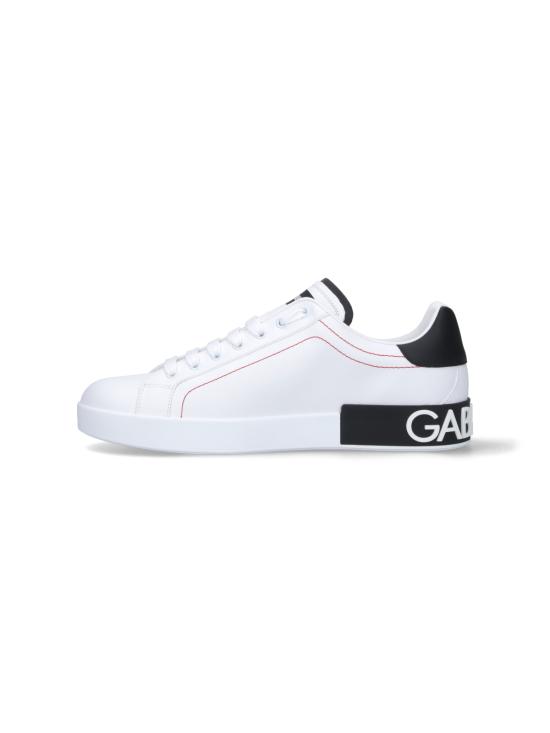 26FW 돌체앤가바나 카프스킨 나파 포르토피노 스니커즈 CS2216 AH526 89697 White - DOLCE & GABBANA