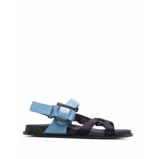  살바토레 페라가모 샌들 페라가모 스트랩 가죽 샌들 블루 - SALVATORE FERRAGAMO