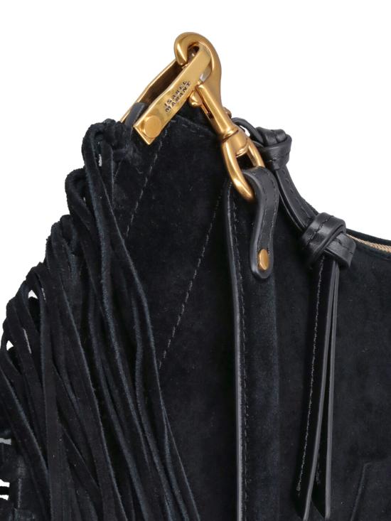 26FW 이자벨마랑 오스칸 호보 프린지 디테일 핸드백 BF0066FC C3C14M 01BK BLACK - ISABEL MARANT