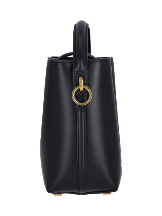 26FW 생로랑 르 37 미니 샤이니 레더 버킷백 765870 2R20W 1000 Black - SAINT LAURENT