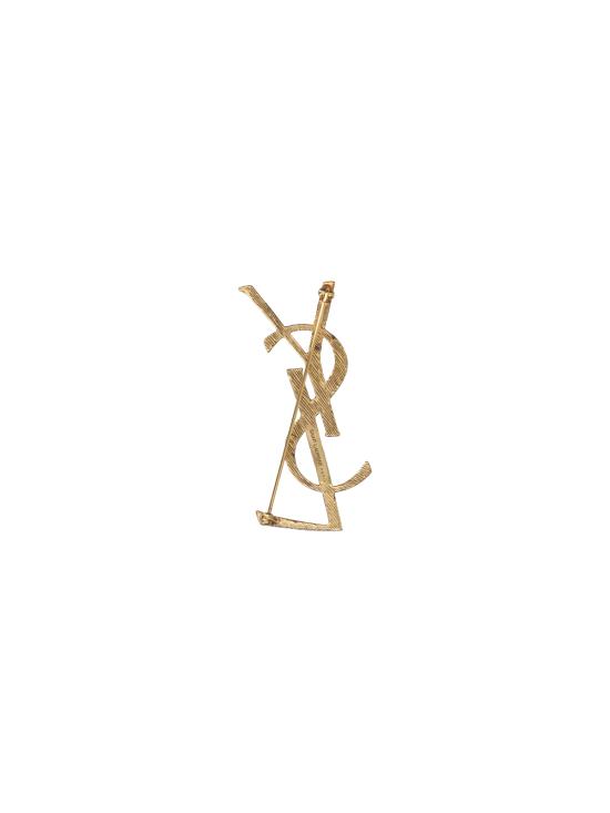 26FW 생로랑 오피움 모노그램 브로치 670466 Y1500 8069 GOLD - SAINT LAURENT