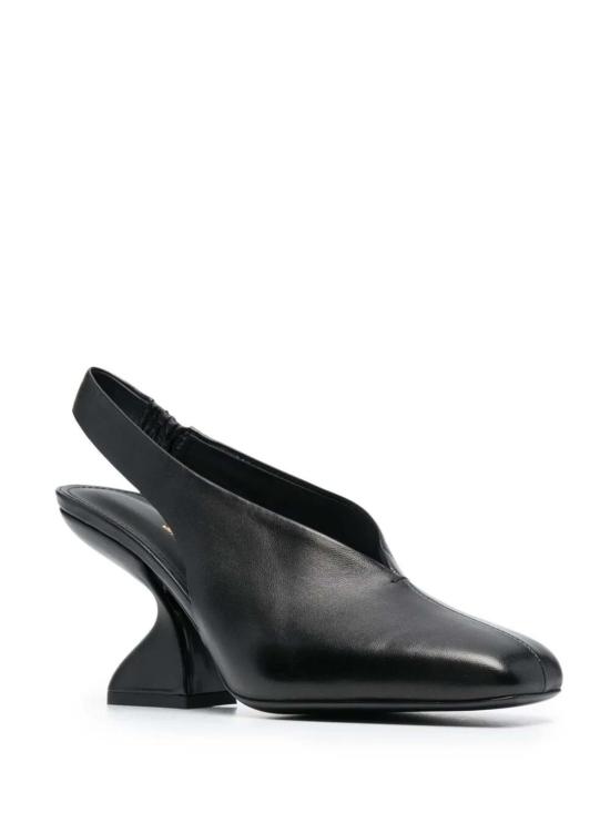  살바토레 페라가모 힐/펌프스 페라가모 F 힐 100mm 슬링백 펌프스 블랙 - SALVATORE FERRAGAMO