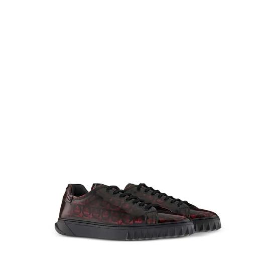  살바토레 페라가모 스니커즈 페라가모 큐브 간치니 프린트 레이스업  레드 - SALVATORE FERRAGAMO