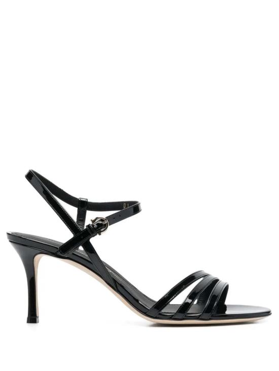  살바토레 페라가모 힐/펌프스 페라가모 버클 여밈 75mm 힐 펌프스 블랙 - SALVATORE FERRAGAMO