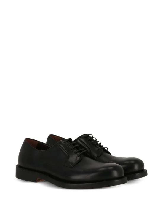 살바토레 페라가모 드레스 슈즈 페라가모 가죽 더비 슈즈 블랙 - SALVATORE FERRAGAMO