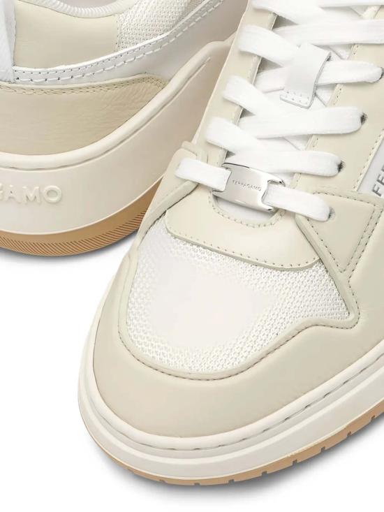  살바토레 페라가모 스니커즈 페라가모 패널드 가죽  화이트 - SALVATORE FERRAGAMO
