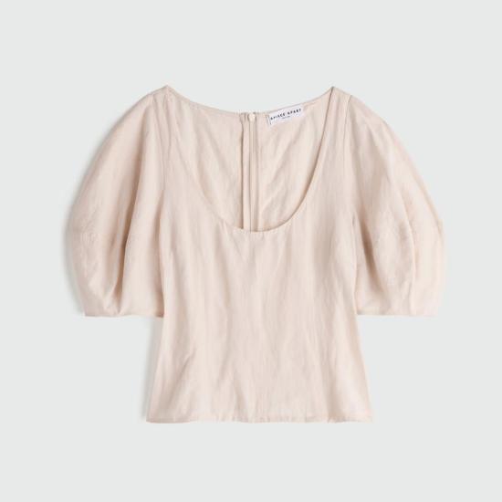  어피스 어파트 블라우스 Apiece Apart Scoop Neck Lina  버치 - APIECE APART