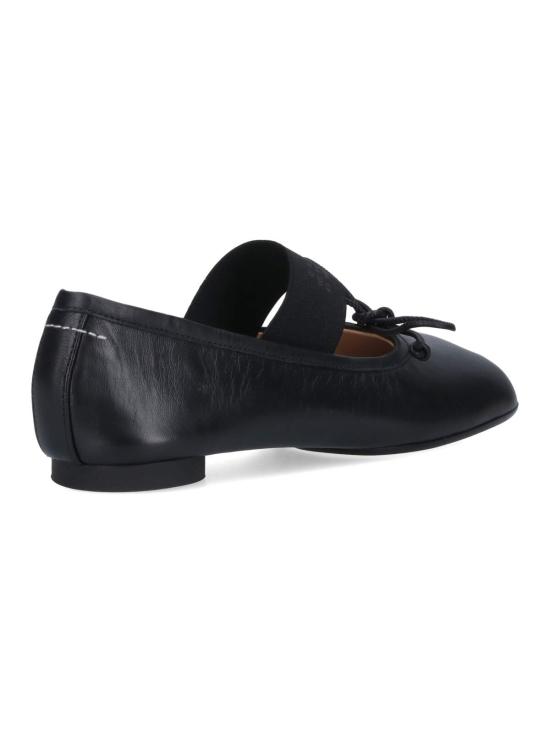 26FW MM6 메종마르지엘라 아나토믹 뉴메릭 발레리나 플랫 슈즈 S59WZ0099 P3628 T8013 Black - MM6 MAISON MARGIELA