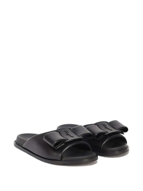  살바토레 페라가모 뮬/슬리퍼 페라가모 바라 보우 플랫  블랙 - SALVATORE FERRAGAMO